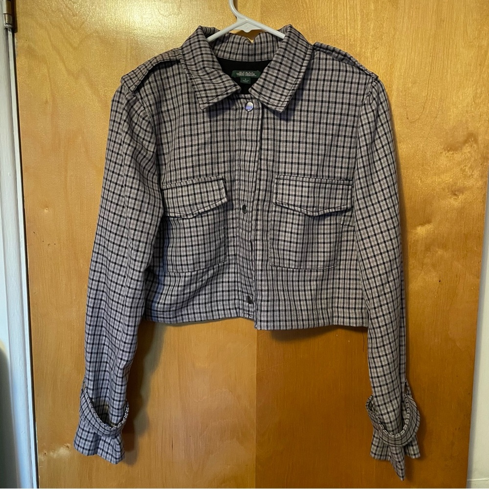 WILD FABLE | Women’s Purple Plaid Jacket